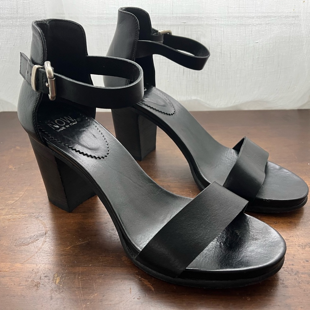 Size 38, black, 3” heel